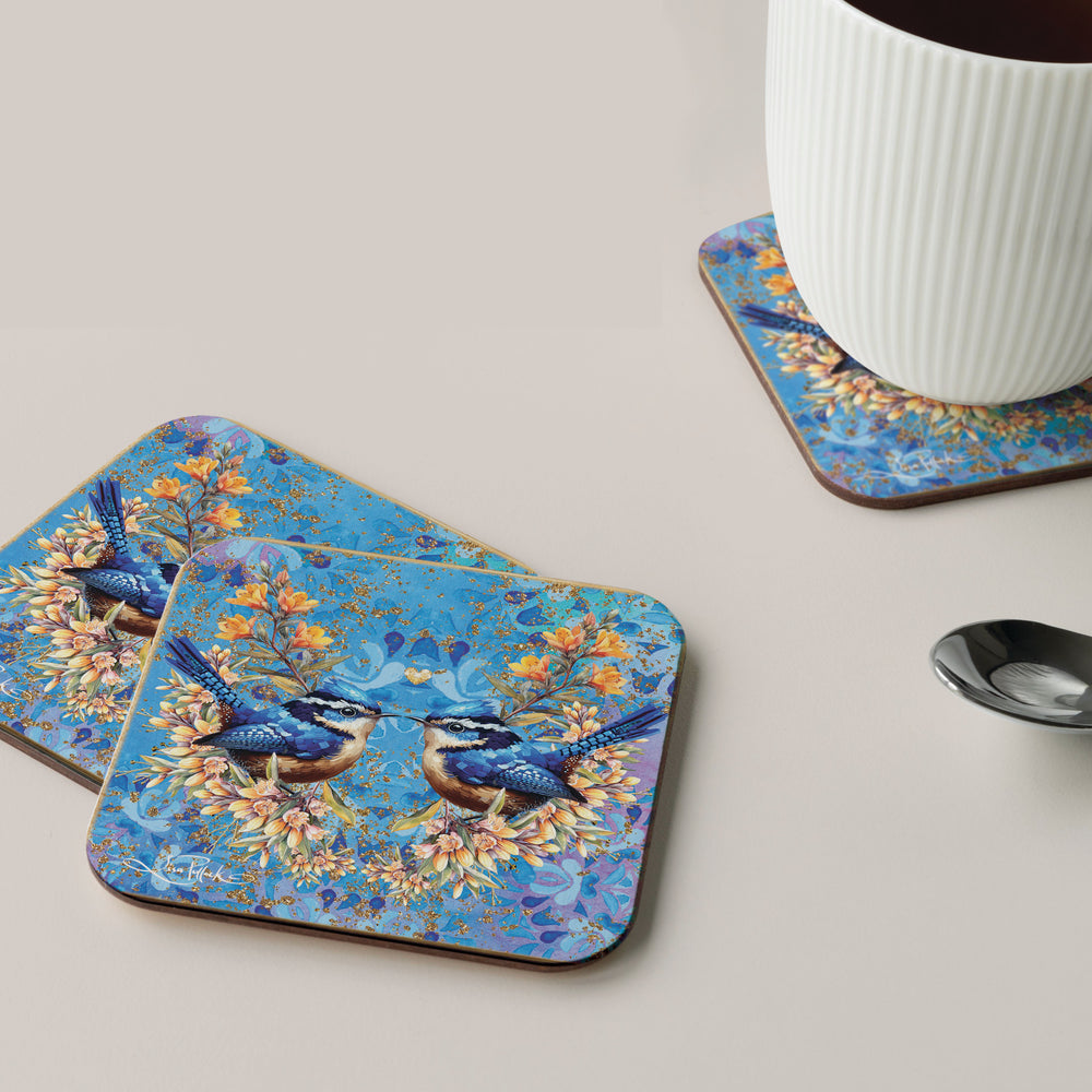 Coaster Set - Royal Wrens