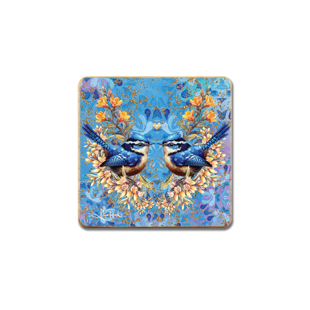 Coaster Set - Royal Wrens