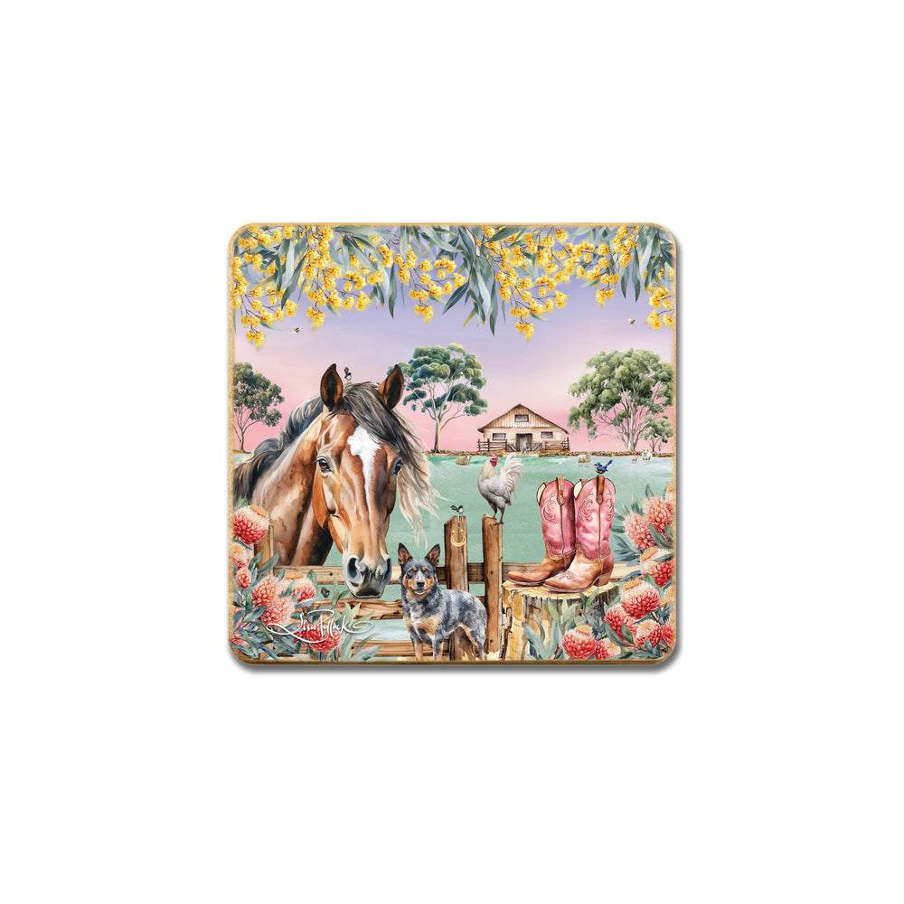 Coaster Set - Country Dusk
