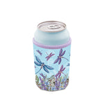 Can Stubby Cooler - Lavender Dragonflies