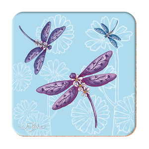 Lavender Dragonflies Coasters