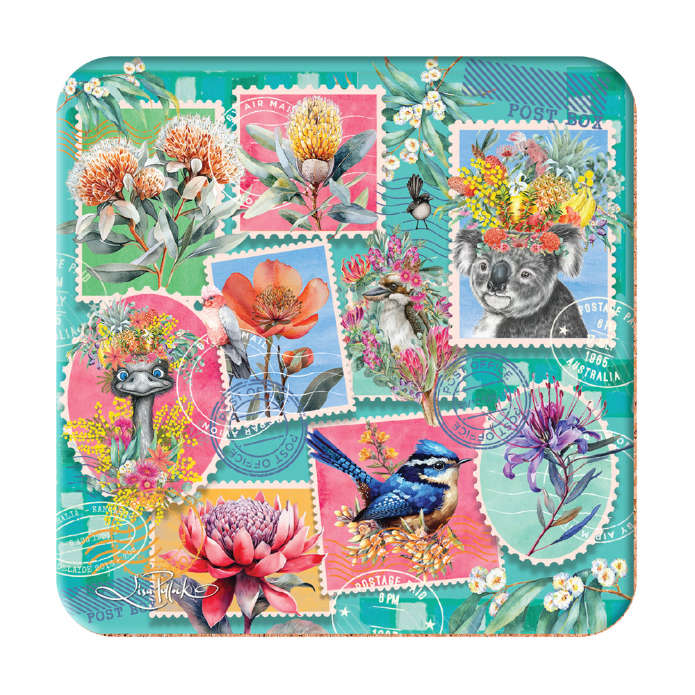 Pretty Postage Coasters