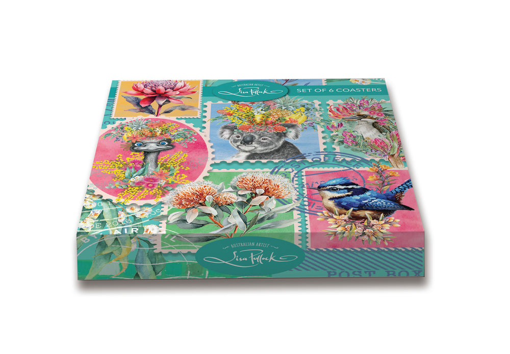 Pretty Postage Coasters