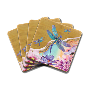 Coaster Set - Delightful Dragonflies