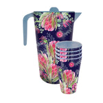 Melamine Jug & Cup Set - Blush Beauty