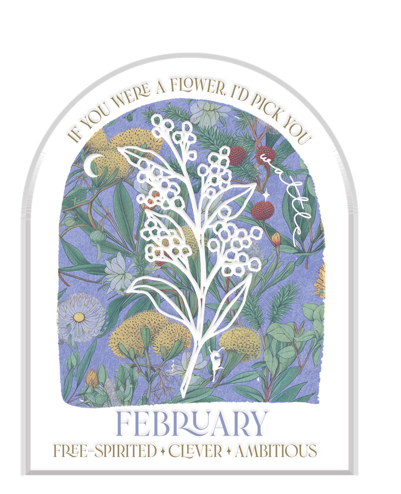 Febuary- Native Flower Plaques