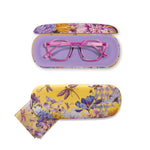 Glasses Case - Gold Dragonfly Fields
