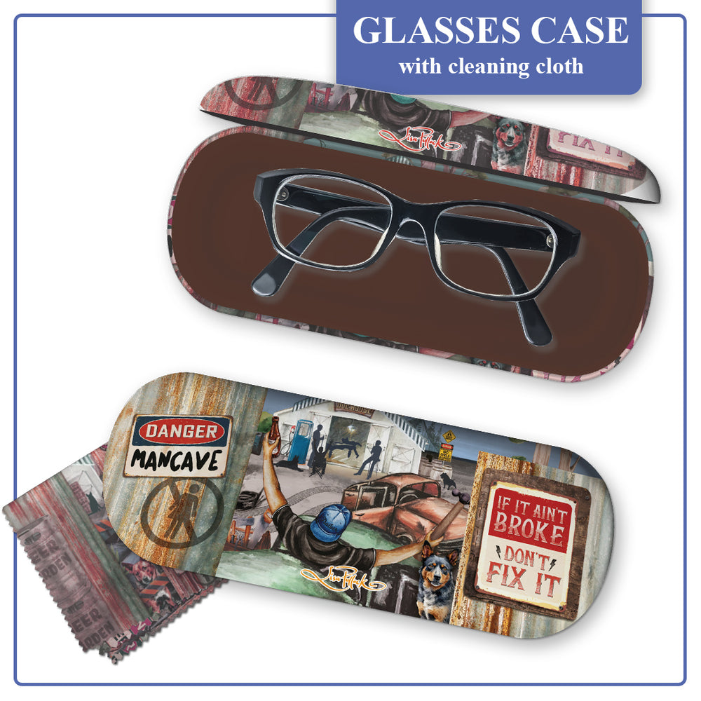 Men's Glasses Case - Mancave
