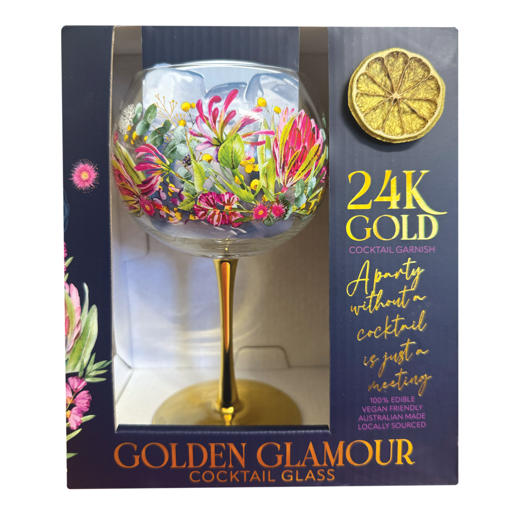 Golden Glamour Glass - Blush Beauty