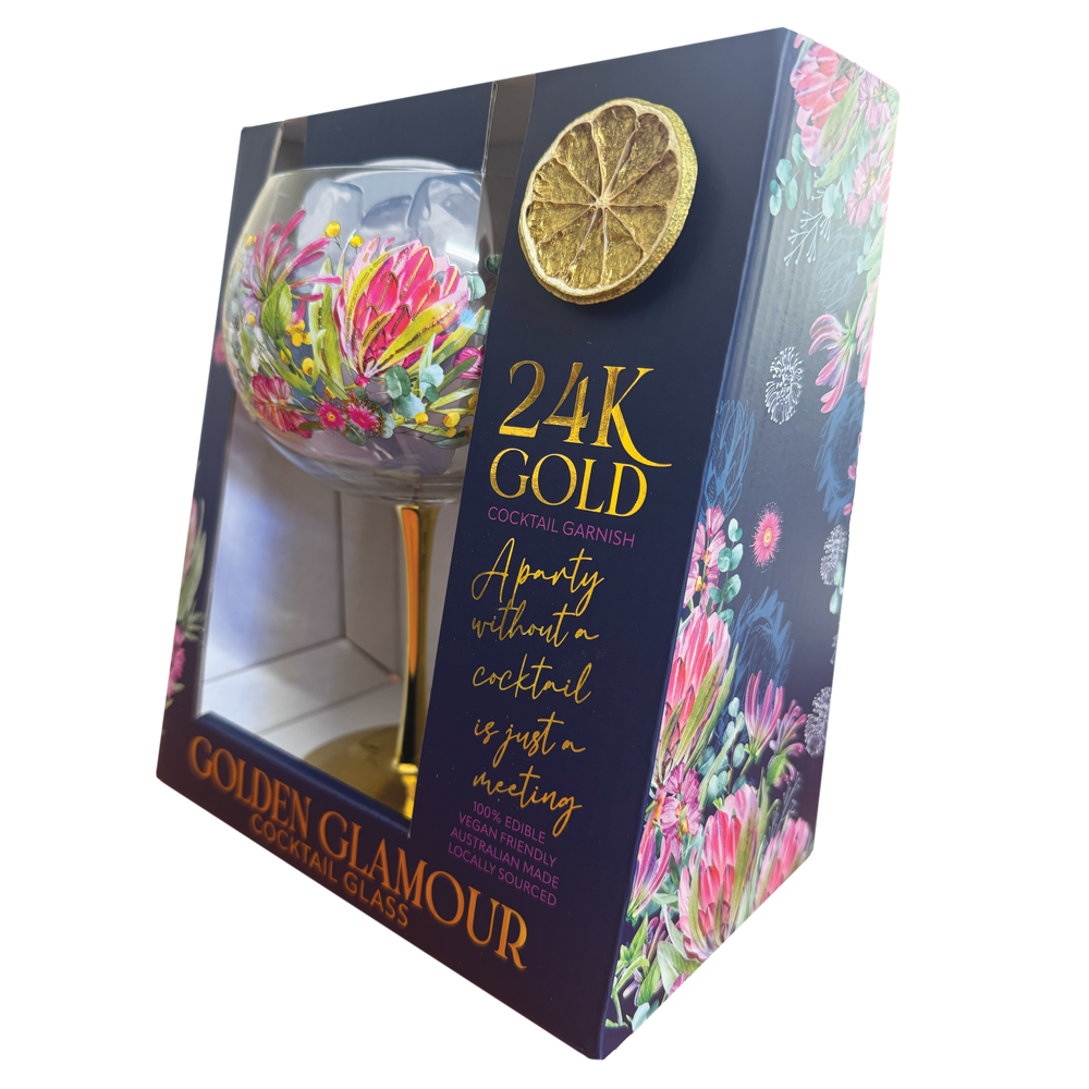 Golden Glamour Glass - Blush Beauty