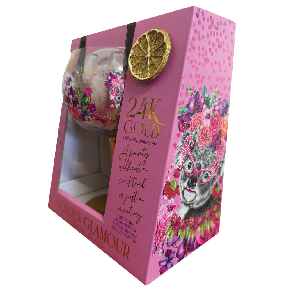 Golden Glamour Glass - Koala