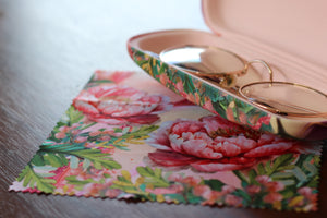Glasses Case - Coral Peony