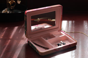Compact Jewellery Case - Coral Peony