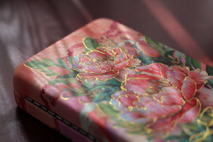 Compact Jewellery Case - Coral Peony