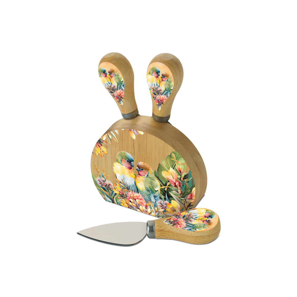 Magnetic Knife Block - Love Birds