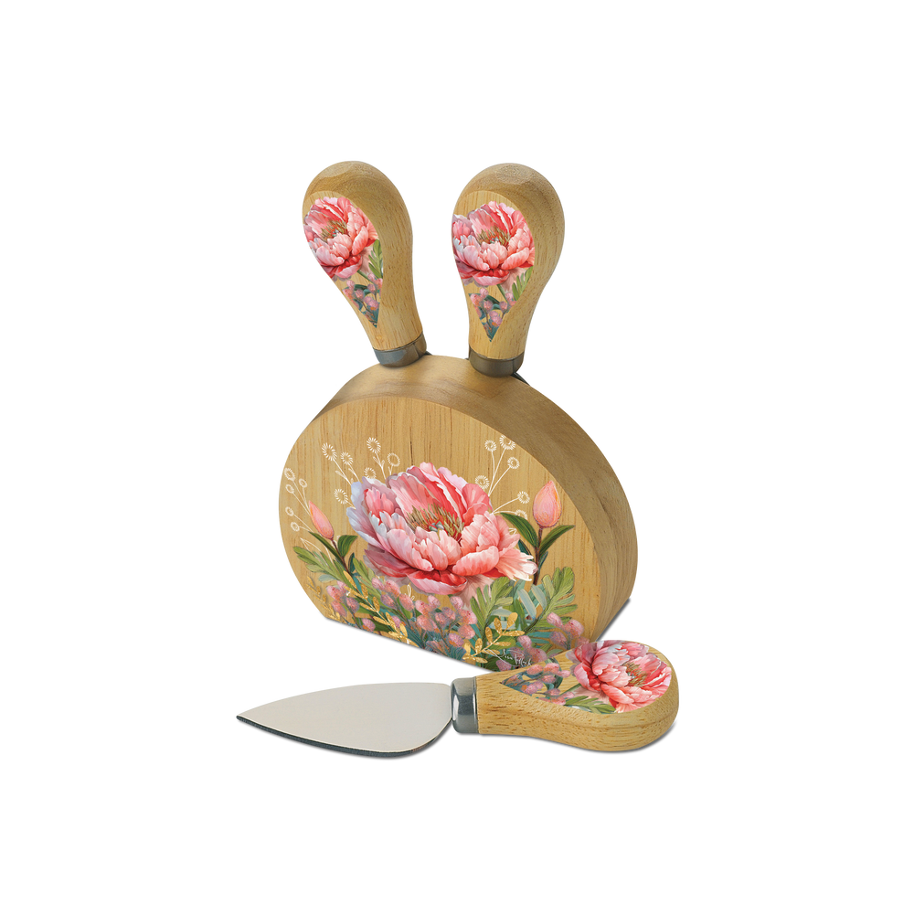 Magnetic Knife Block - Coral Peony