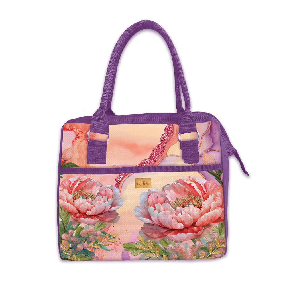Lunch Cooler Bag - Coral Peony