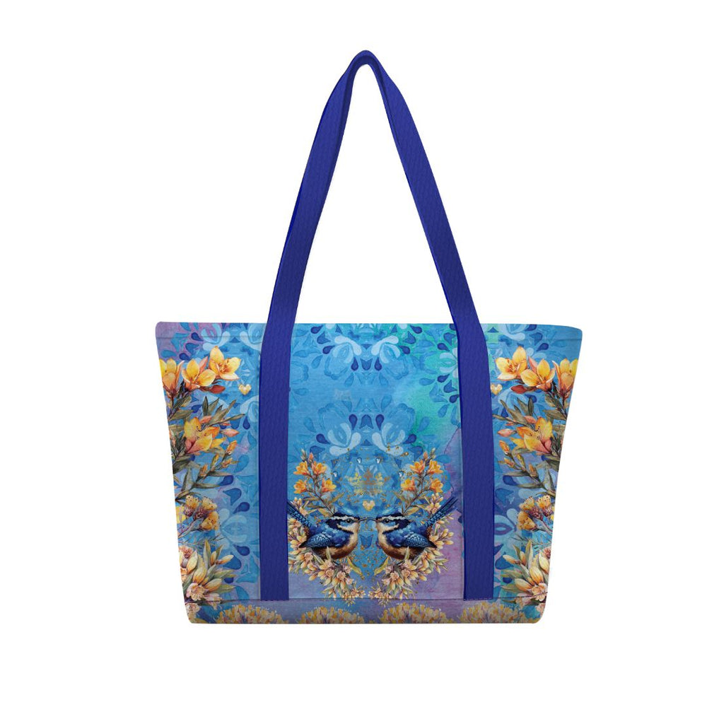Lrg Tote Cooler Bag - Royal Wrens