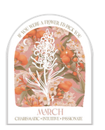 March - Native Flower Plaques