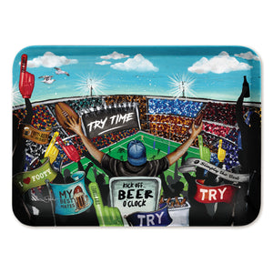 Melamine BBQ Plate - NRL Try Time