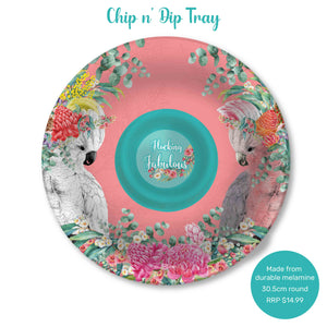 Melamine Chip 'n' Dip - Aussie Animals