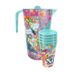 Melamine Jug & Cup Set -  Wildflower Patch