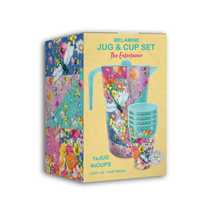 Melamine Jug & Cup Set -  Wildflower Patch