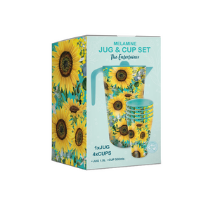 Melamine Jug & Cup Set - Bee Sunny