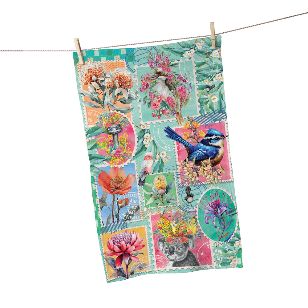 Tea Towel - Pretty Postage