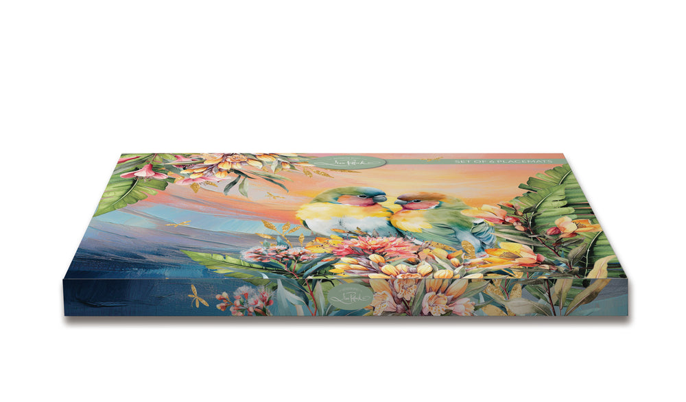 Sunset Love Birds Placemats