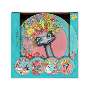 Melamine Plate Set - Aussie Animals