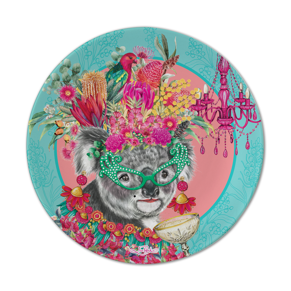 Melamine Plate Set - Aussie Animals