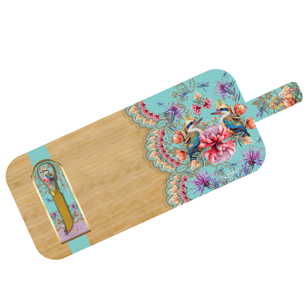 Large Resin Bamboo Platter - Vintage Kookas