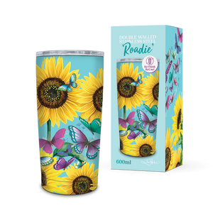 600ml Roadie - Sunny Butterflies