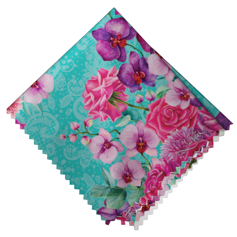 Glasses Case - Gold Rose Bouquet