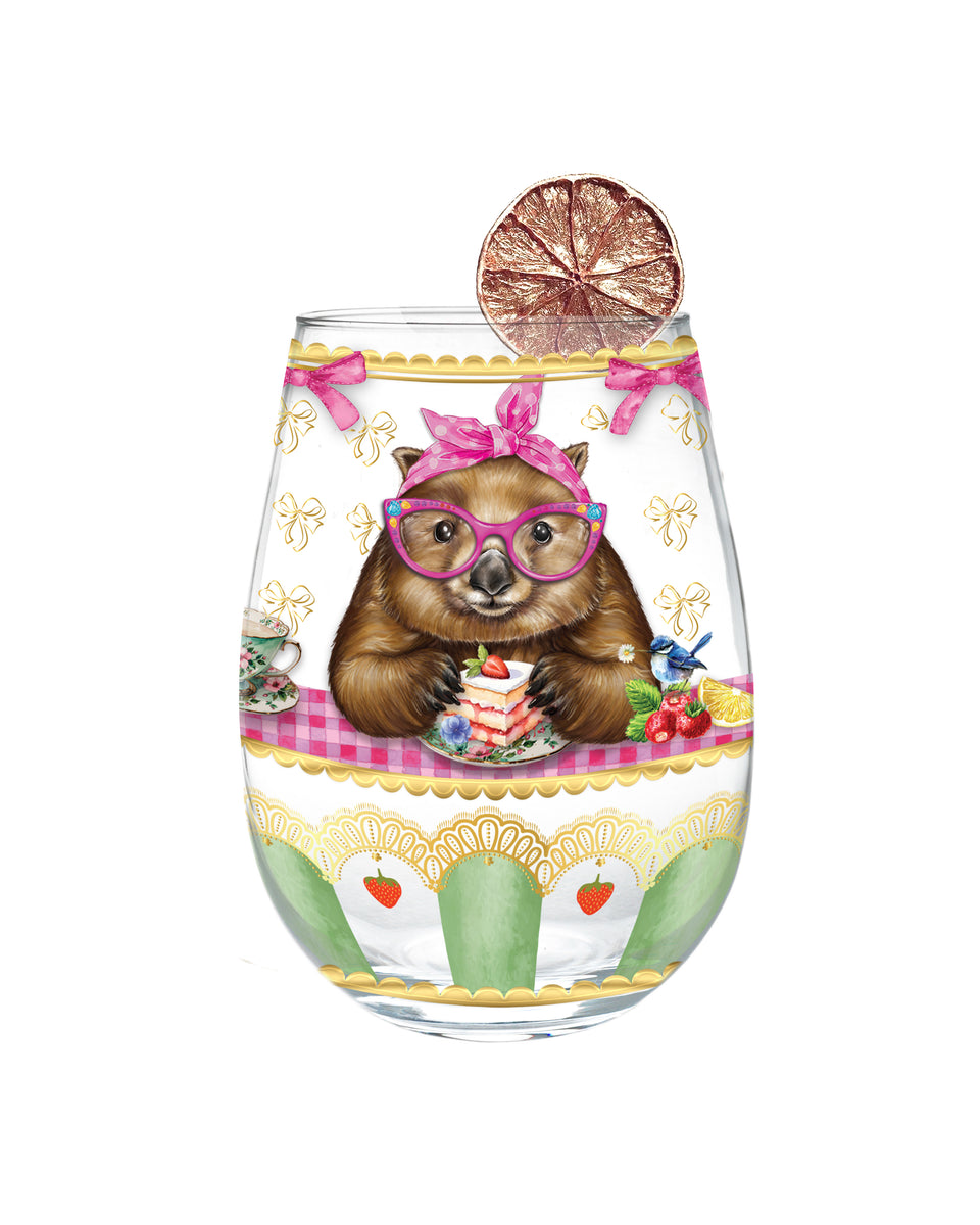 Stemless Golden Glamour - Wonda Wombat – Lisa Pollock