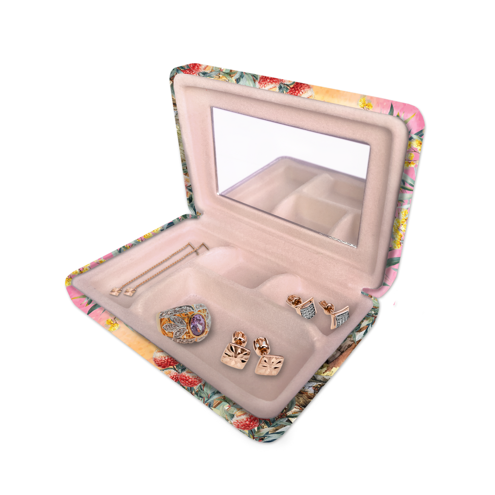 Compact Jewellery Case - Country Dusk