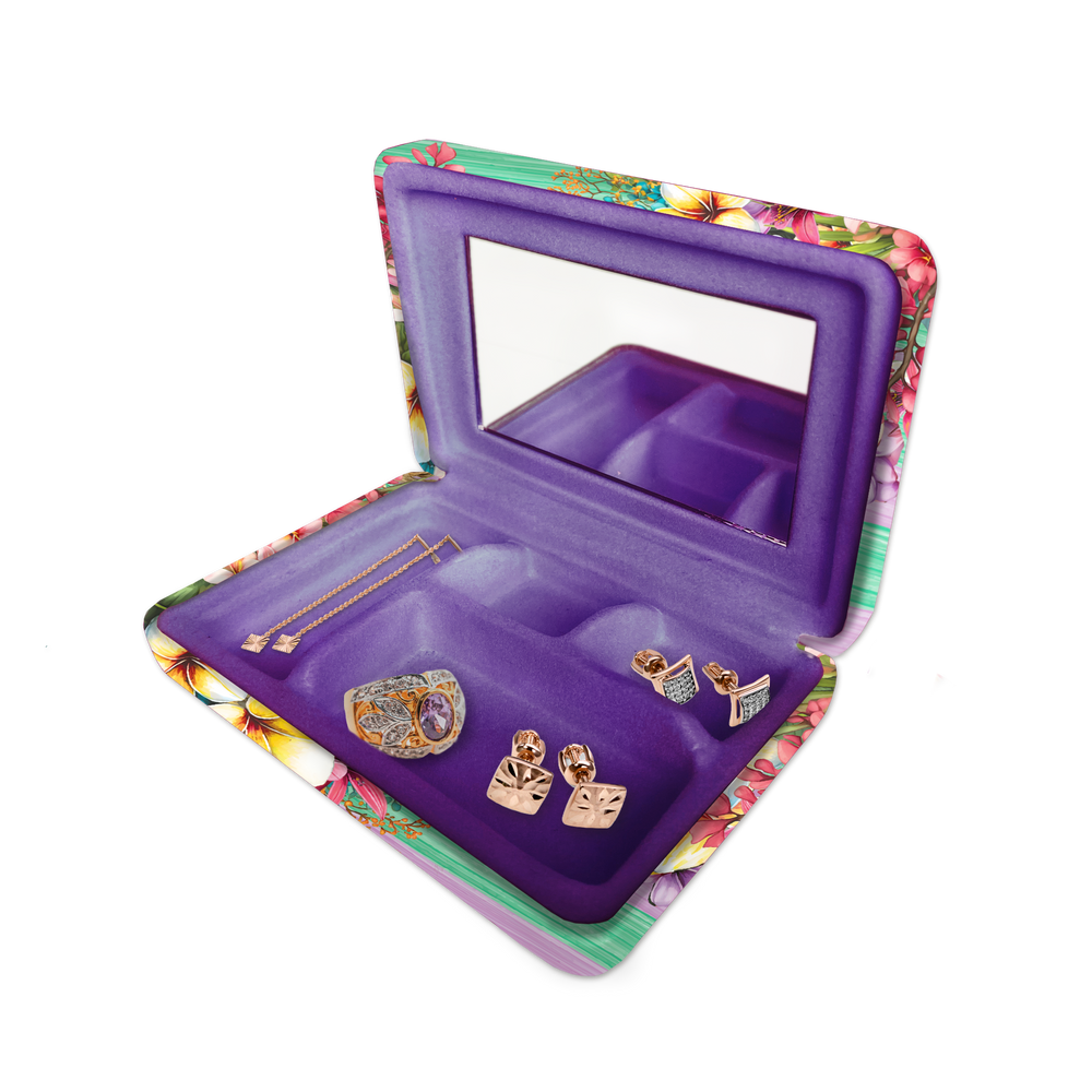 Compact Jewellery Case - Paradise Bloom