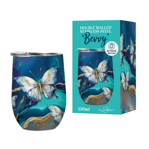 350ml Bevvy - Tranquil Butterflies