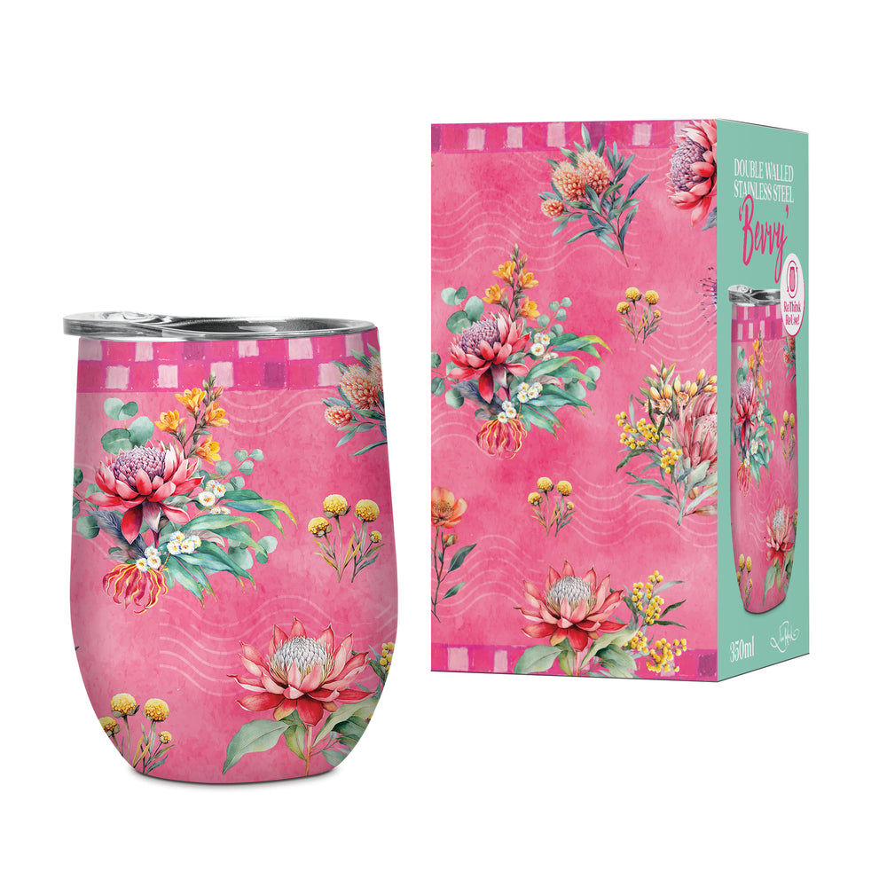 350ml Bevvy - Pretty Postage Florals