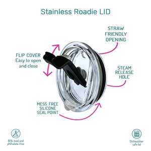 Stainless Roadie Lid - Black