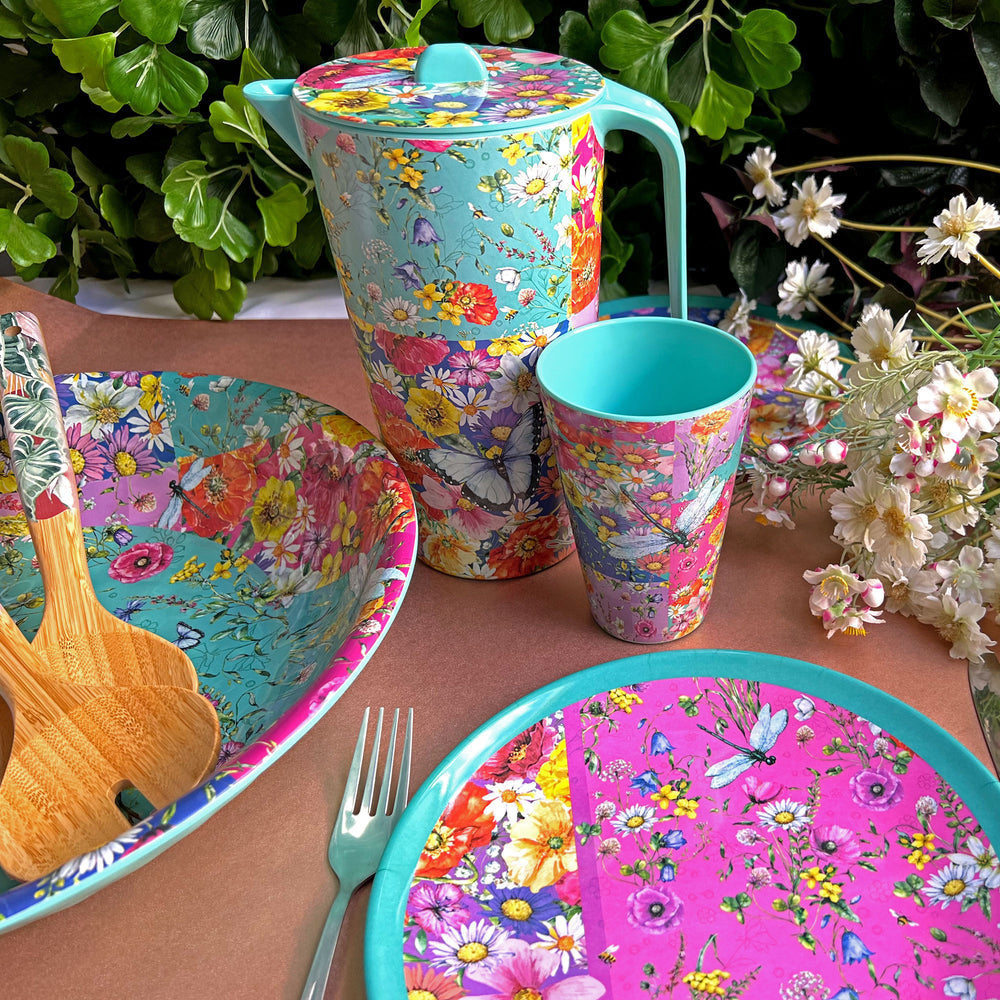 Melamine Plate Set - Wildflower Patch