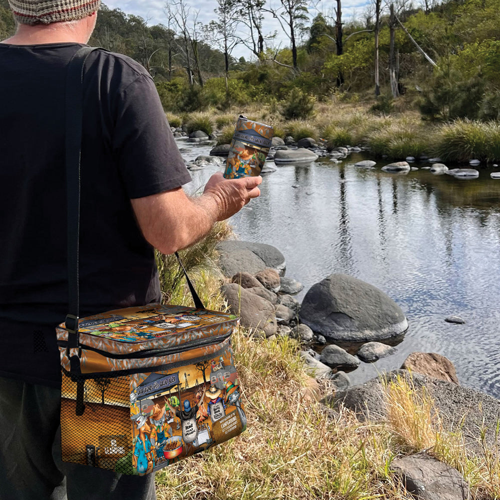 Insulated Cooler Bag - Camp Happy Hour