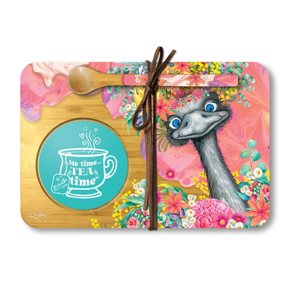 Tea Time Tray - Happy Emu