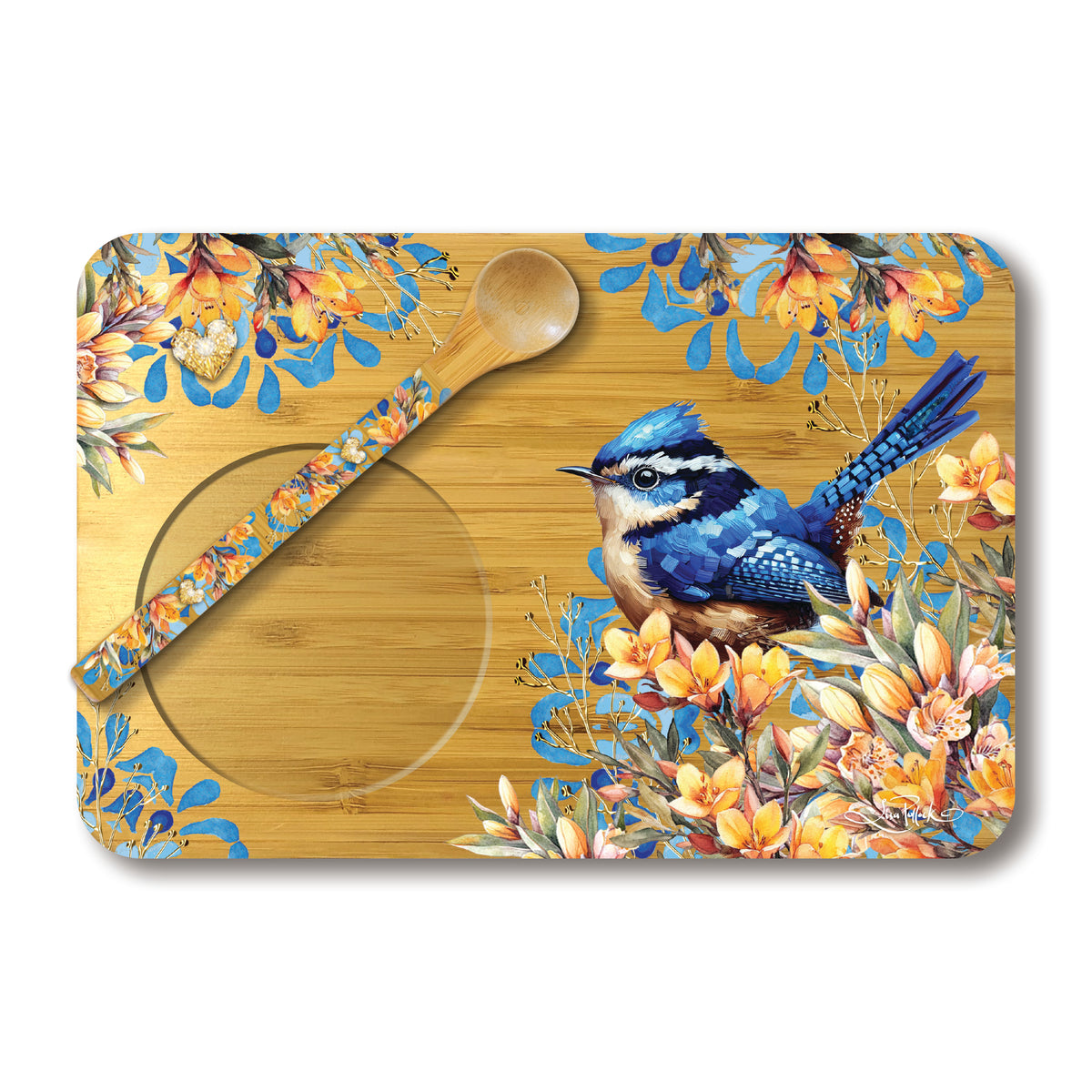 Tea Time Tray - Royal Wrens – Lisa Pollock
