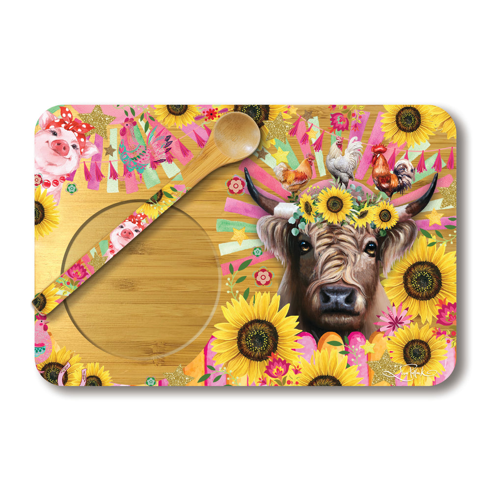 Tea Time Tray - Carnival Cow