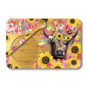 Tea Time Tray - Carnival Cow
