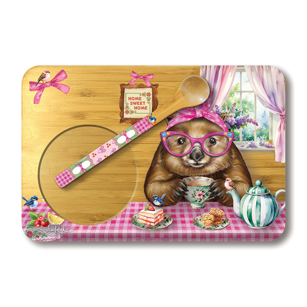 Tea Time Tray - Wonda Wombat – Lisa Pollock
