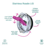 Stainless Roadie Lid - Pink