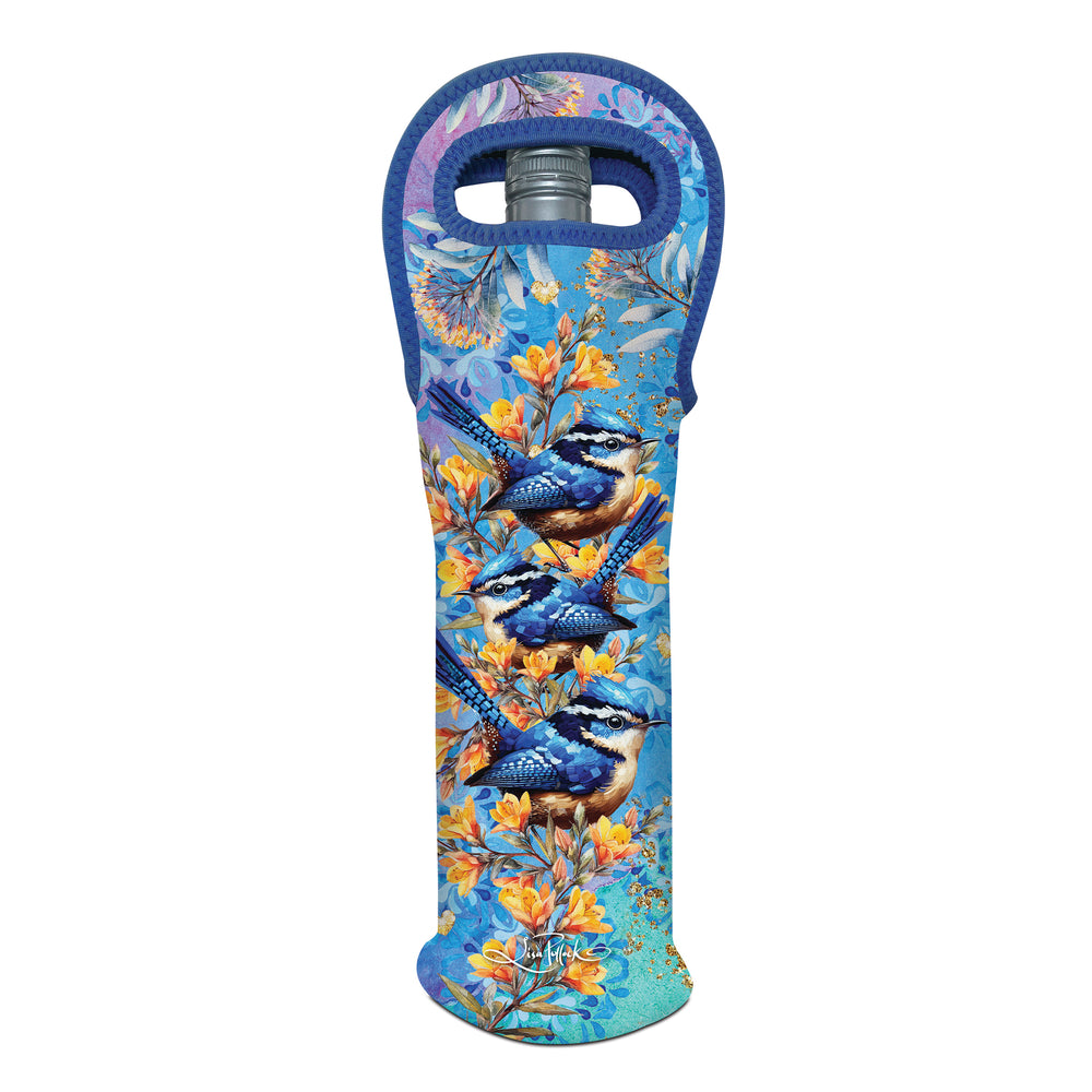 Wine Bottle Cooler - Royal Wrens